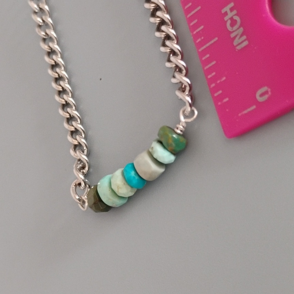 Kingman Turquoise Choker Necklace - Picture 5 of 9